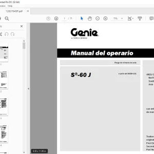 Genie lift S-60 J Manual del operario 1283764 - PDF DOWNLOAD (Spanish)