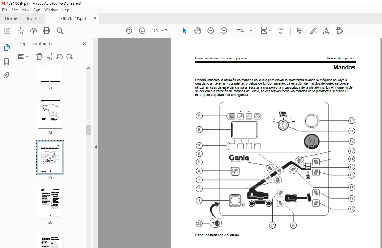 Genie lift S-60 J Manual del operario 1283765 PDF - Image 3