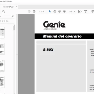 Genie lift S-80X Manual del operario 1267884 - PDF DOWNLOAD (Spanish)