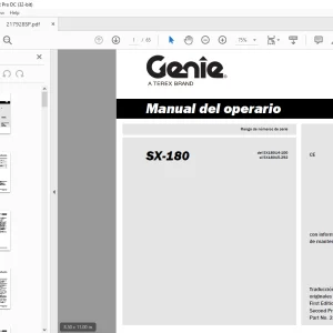 Genie lift SX-180 Manual del operario 217928 - PDF DOWNLOAD (Spanish)
