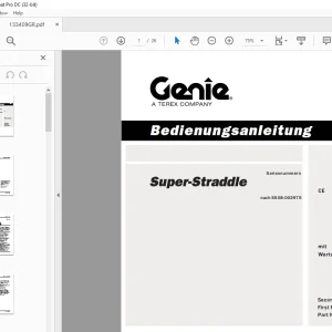 Genie lift Super-Straddle Bedienerhandbuch 133409 PDF
