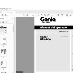 Genie lift Super-Straddle Manual del operario 1298030 PDF