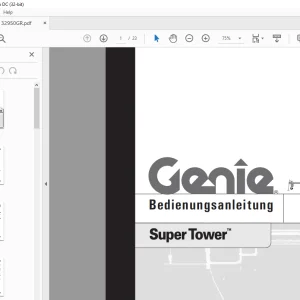 Genie lift Super Tower Bedienungsanleitung 32950 PDF