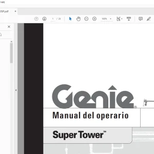 Genie lift Super Tower Manual del operario 32950 - PDF DOWNLOAD (Spanish)