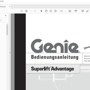 Genie lift Superlift Advantage Bedienungsanleitung 33499