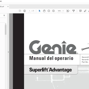 Genie lift Superlift Advantage Manual del operario 33499  PDF