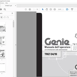 Genie lift TMZ-34/19 Manuale dell'operatore 97866 - PDF DOWNLOAD (Italian)