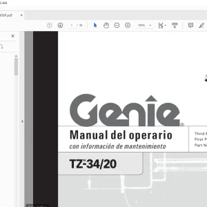 Genie lift TZ-34/20 Manual del operario 97780 - PDF DOWNLOAD (Spanish)