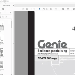 Genie lift Z-3422 Bi-Energy Bedienungsanleitung 56011 PDF