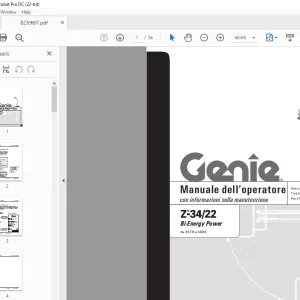 Genie lift Z-34/22 Bi-Energy Power Manuale dell`Operatore 82598