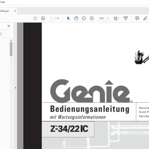 Genie lift Z-34/22 IC Bedienungsanleitung 43655 PDF