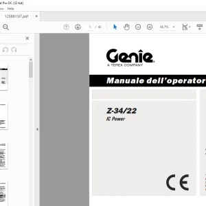 Genie lift Z-34/22 IC Power Manuale dell’operatore 1258815