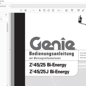 Genie lift Z-45/25 Bi-Energy Z-45/25J Bi-Energy Bedienungsanleitung 52630