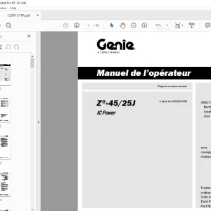 Genie lift Z-45/25J IC Power Manuel de l’opérateur 1299167