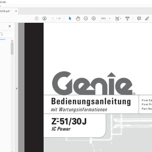 Genie lift Z-51/30J IC Power Bedienerhandbuch 97900 PDF