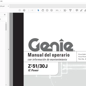 Genie lift Z-51/30J Manual del operario 97900 - PDF DOWNLOAD (Spanish)