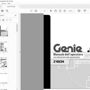 Genie lift Z-60/34 Manuale dell’operatore 82579 - PDF DOWNLOAD (Italian)