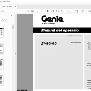 Genie lift Z-80/60 Manual del operario 1294418 - PDF DOWNLOAD (Spanish)