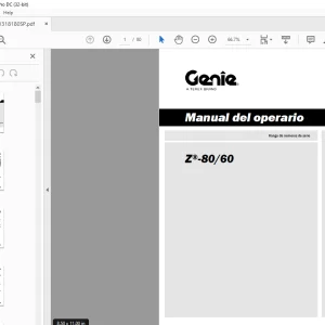 Genie lift Z-80/60 Manual del operario 1318180 - PDF DOWNLOAD (Spanish)