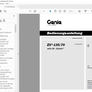 Genie lift ZX-135/70 Bedienungsanleitung 1272823 PDF
