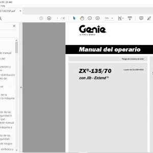 Genie lift ZX-135/70 Manual del operario 1272823