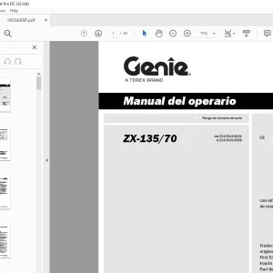 Genie lift ZX-135/70 Manual del operario 160568 - PDF DOWNLOAD (Spanish)