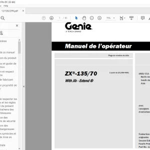 Genie lift ZX®-135/70 Manuel de l’opérateur 1272822