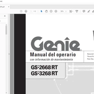 Genielift GS-2668RT GS-3268RT Manual del Operario 82233