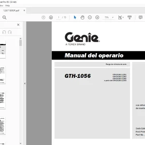 Genielift GTH-1056 Manual del operario 1267189 PDF