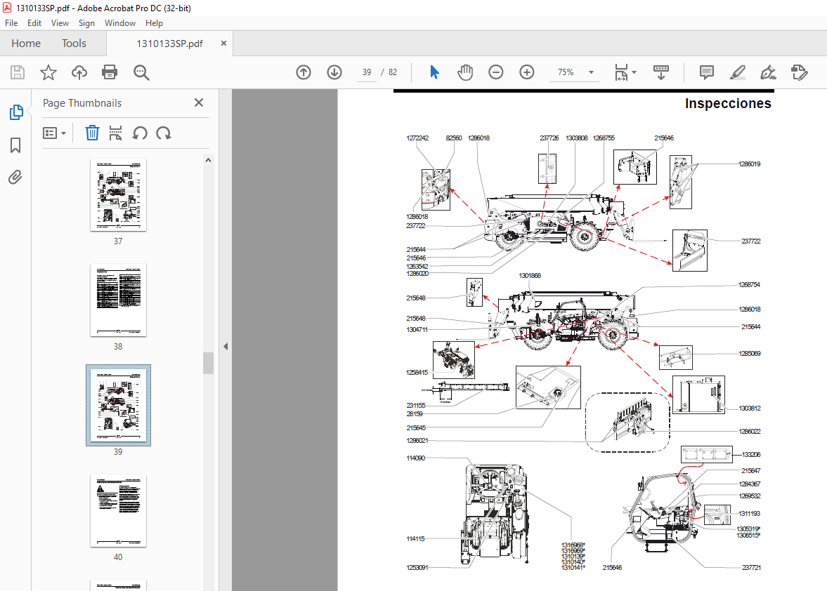 Genielift GTH-1256 Manual del operario 1310133 - PDF DOWNLOAD (Spanish ...