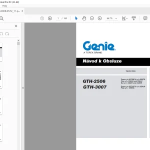Genielift GTH-2506 GTH-3007 Návod k Obsluze - PDF DOWNLOAD (Czech)