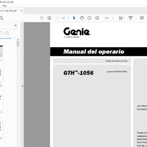 Genielift GTH™-1056 Manual del operario 1311461 PDF