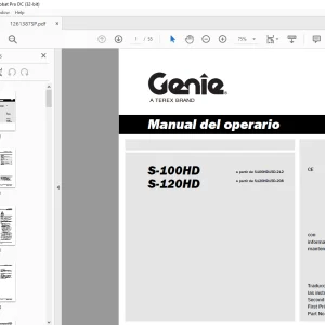 Genielift S-100HD S-120HD Manual del operario 1261387