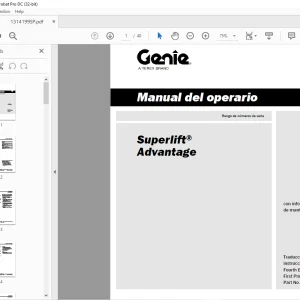 Genielift Superlift Advantage Manual del operario 1314199 PDF