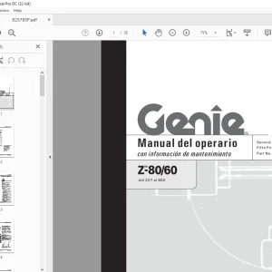 Genielift Z-80/60 Manual del operario 82578 PDF