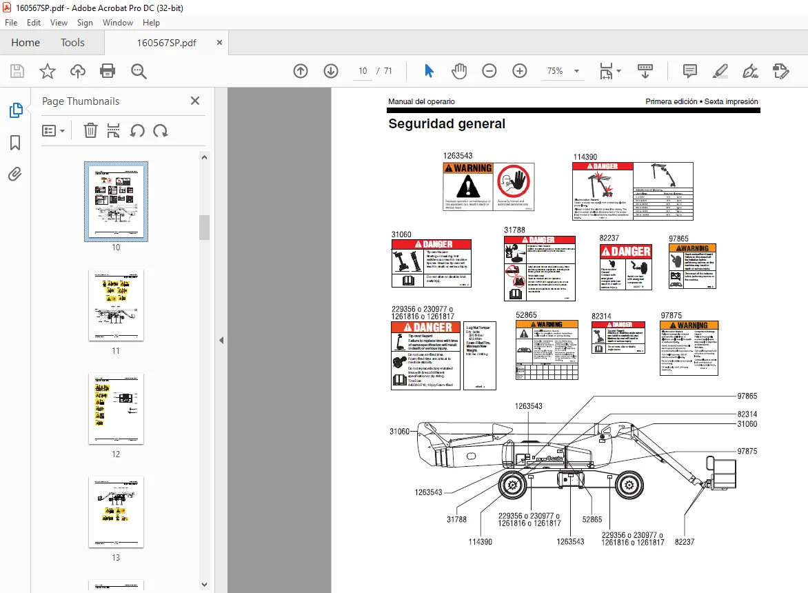 Genielift ZX-135/70 Manual del operario 160567 - PDF DOWNLOAD (Spanish) - Image 3