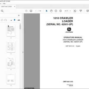 John Deere 1010 CRAWLER LOADER OPERATORS MANUAL PDF