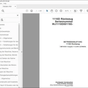 John Deere 1110D Rückezug BETRIEBSANLEITUNG OMF065861 – PDF DOWNLOAD