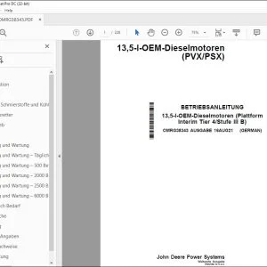 John Deere 13,5-l-OEM-Dieselmotoren (PVXPSX) BETRIEBSANLEITUNG PDF