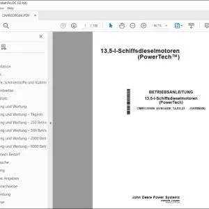 John Deere 13,5-l-Schiffsdieselmotoren BETRIEBSANLEITUNG OMRG39586 PDF
