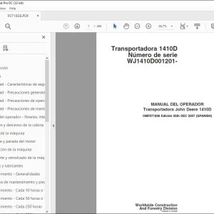John Deere 1410D MANUAL DEL OPERADOR OMF071836 – PDF DOWNLOAD
