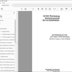 John Deere 1410D Rückezug BETRIEBSANLEITUNG OMF069379 – PDF DOWNLOAD