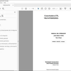 John Deere 1470G Tier 4 final MANUAL DEL OPERADOR F690048 PDF