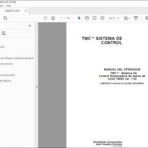 John Deere 1490D ver. 1.03 TMC SISTEMA DE CONTROL MANUAL DEL OPERADOR PDF