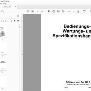 John Deere 240C Skidder Bedienungs,Wartungs & Spezifikationshandbuch F284062