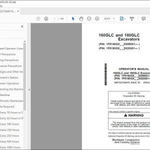 John Deere 350GLC Excavator Operator's Manual - PDF DOWNLOAD