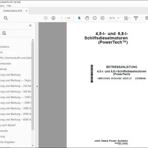 John Deere 4,5-l- & 6,8-l-Schiffsdieselmotoren BETRIEBSANLEITUNG PDF