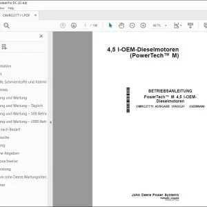John Deere 4,5 l-OEM-Dieselmotoren BETRIEBSANLEITUNG PDF