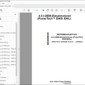 John Deere 4,5-l-OEM (PowerTech EWS\EWL) BETRIEBSANLEITUNG PDF