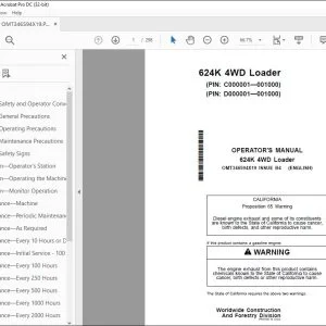 John Deere 624K 4WD Loader Operator's Manual OMT346594X19 PDF